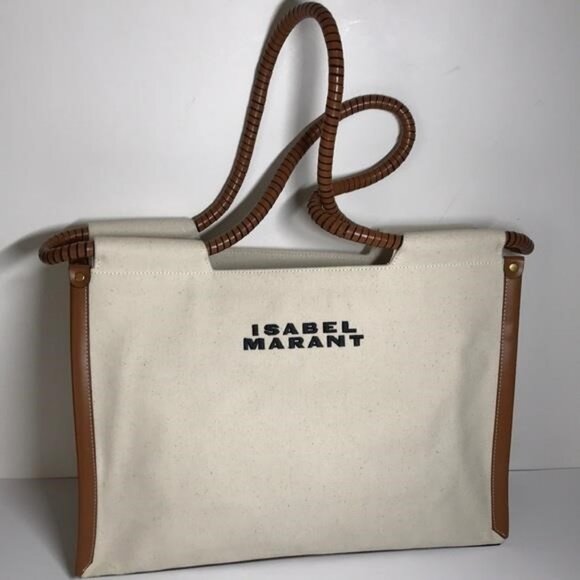 New Authentic New Authentic ISABEL MARANT Toledo Canvas Tote Bag - Picture 5 of 11